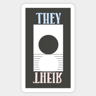 THEY I THEIR - Colored sunset version Sticker